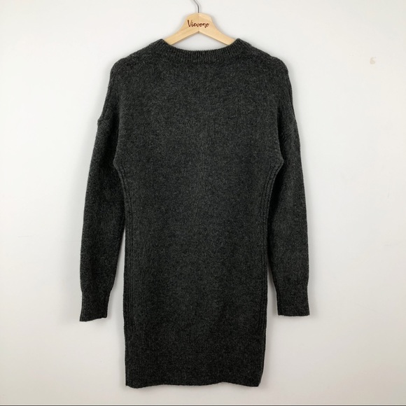 Kaisely l Dark Grey Knit Sweater Dress  S - Picture 3 of 7